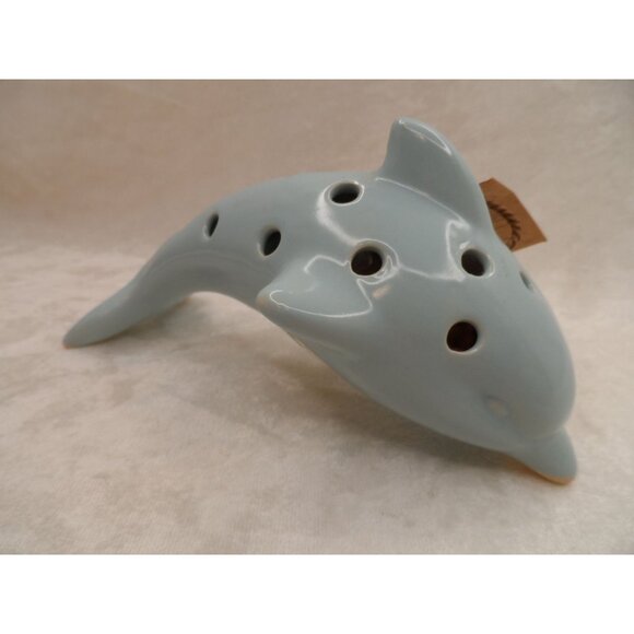 Dolphin & Whale Sachet Holders Blue Ceramic Nautical Decor - Picture 3 of 6